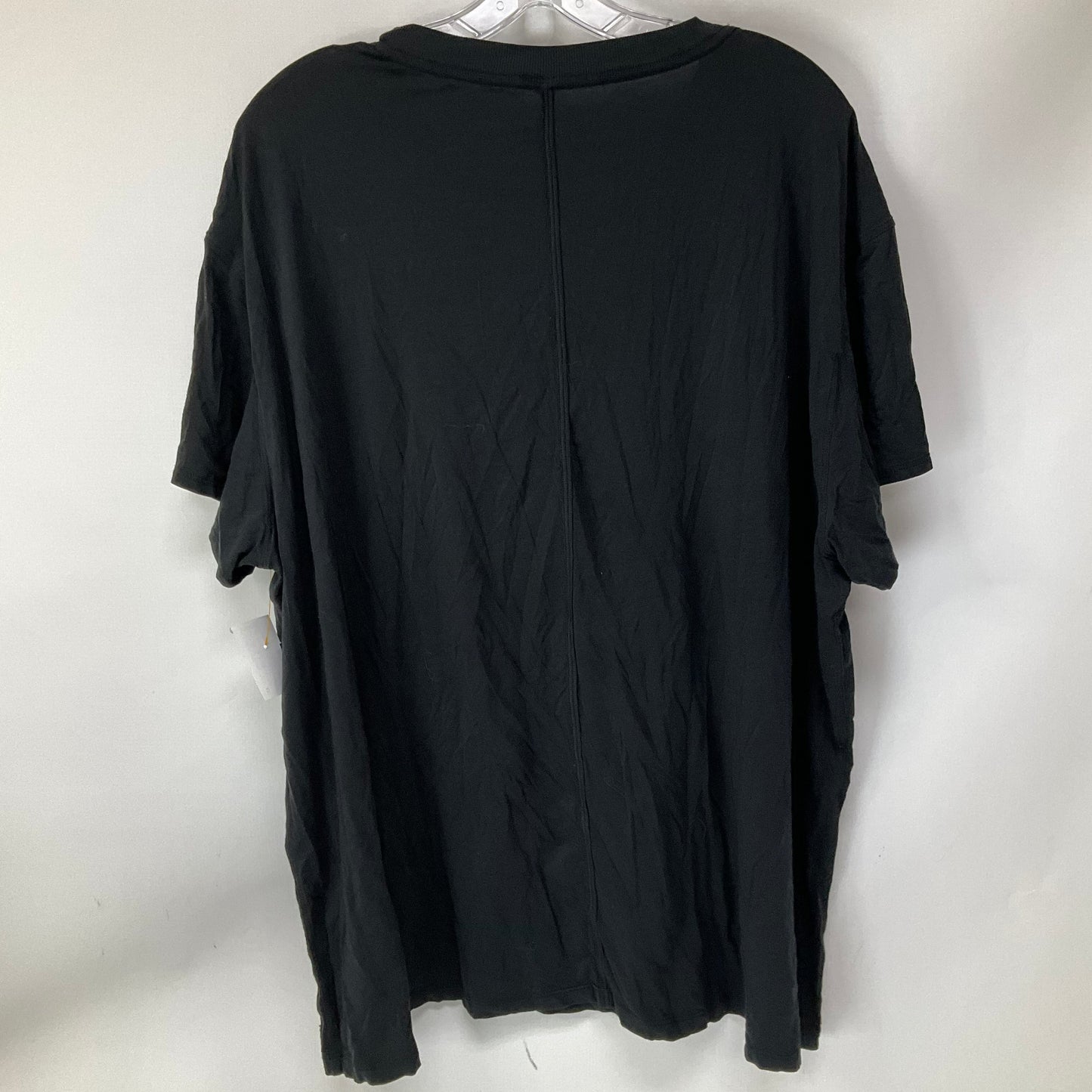 Athletic Top Short Sleeve By Lululemon In Black, Size: 20