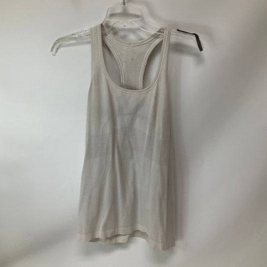 Athletic Tank Top By Lululemon In White, Size: 8