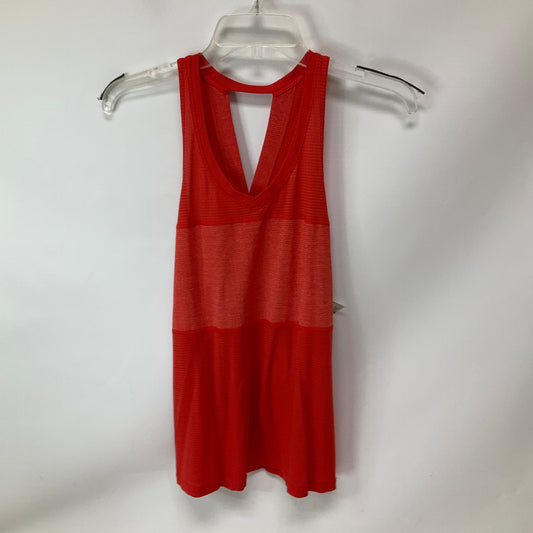 Athletic Tank Top By Lululemon In Orange, Size: 6