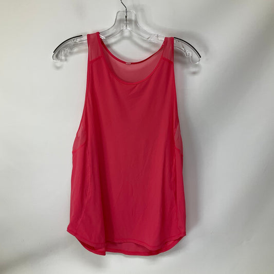 Athletic Tank Top By Lululemon In Pink, Size: 8