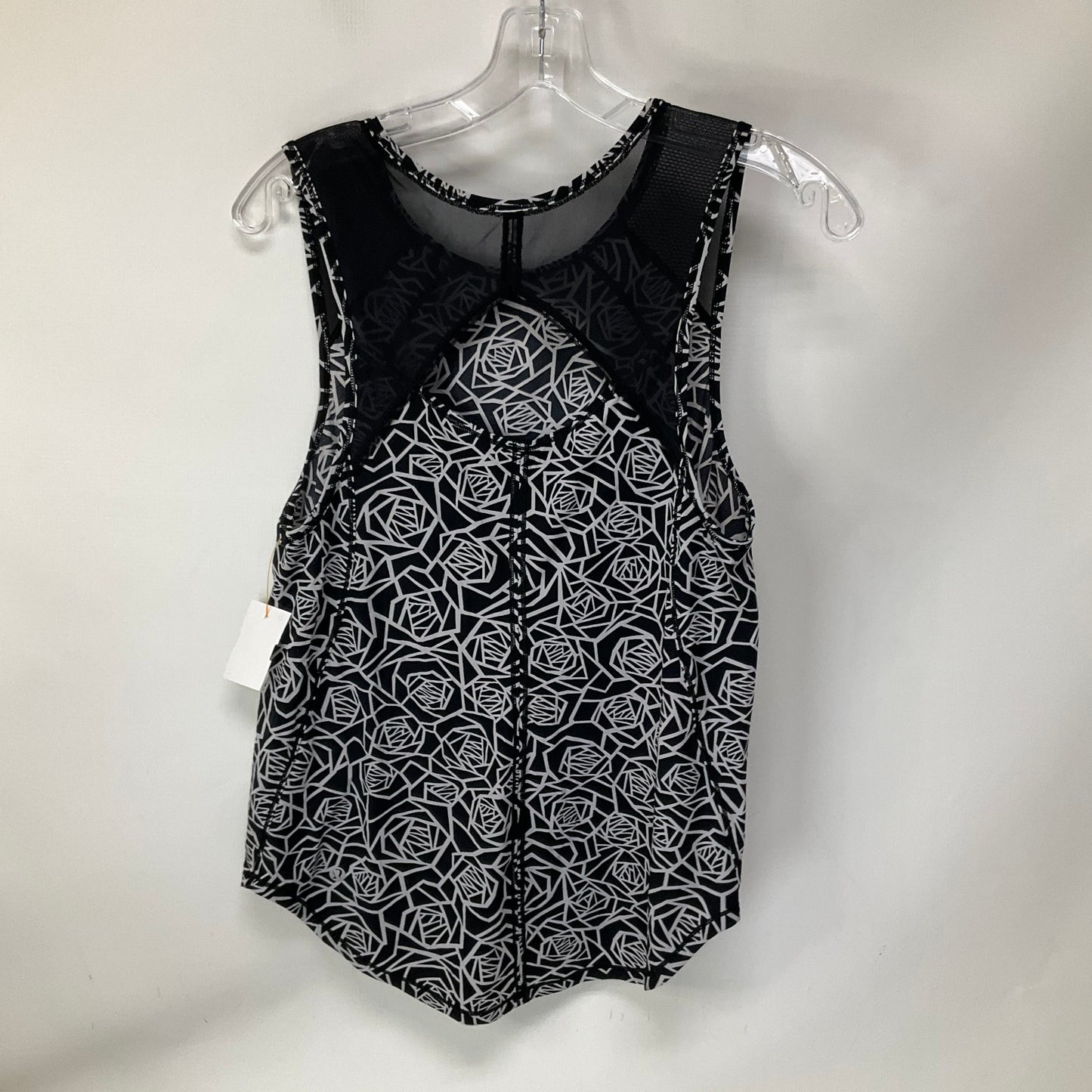 Athletic Tank Top By Lululemon In Black & White, Size: 8