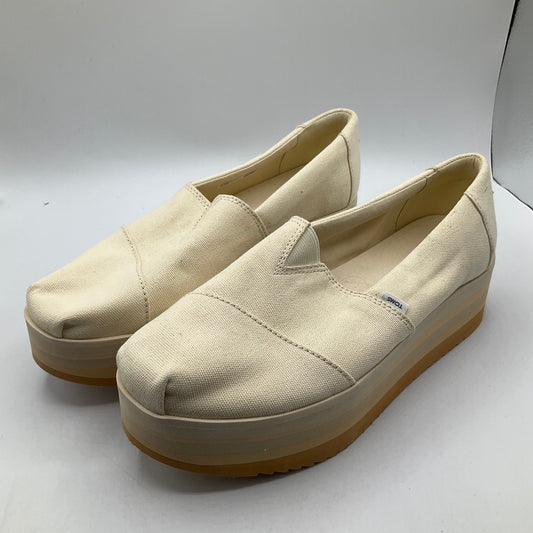 Shoes Heels Platform By Toms In Cream, Size: 9