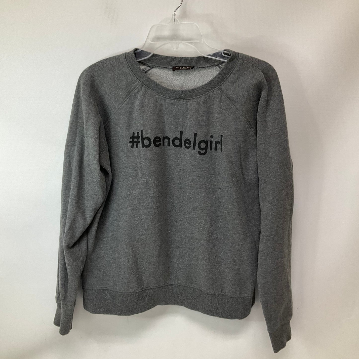 Sweatshirt Crewneck By Henri Bendel In Grey, Size: S