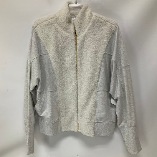 Jacket Shirt By Anthropologie In Grey, Size: L