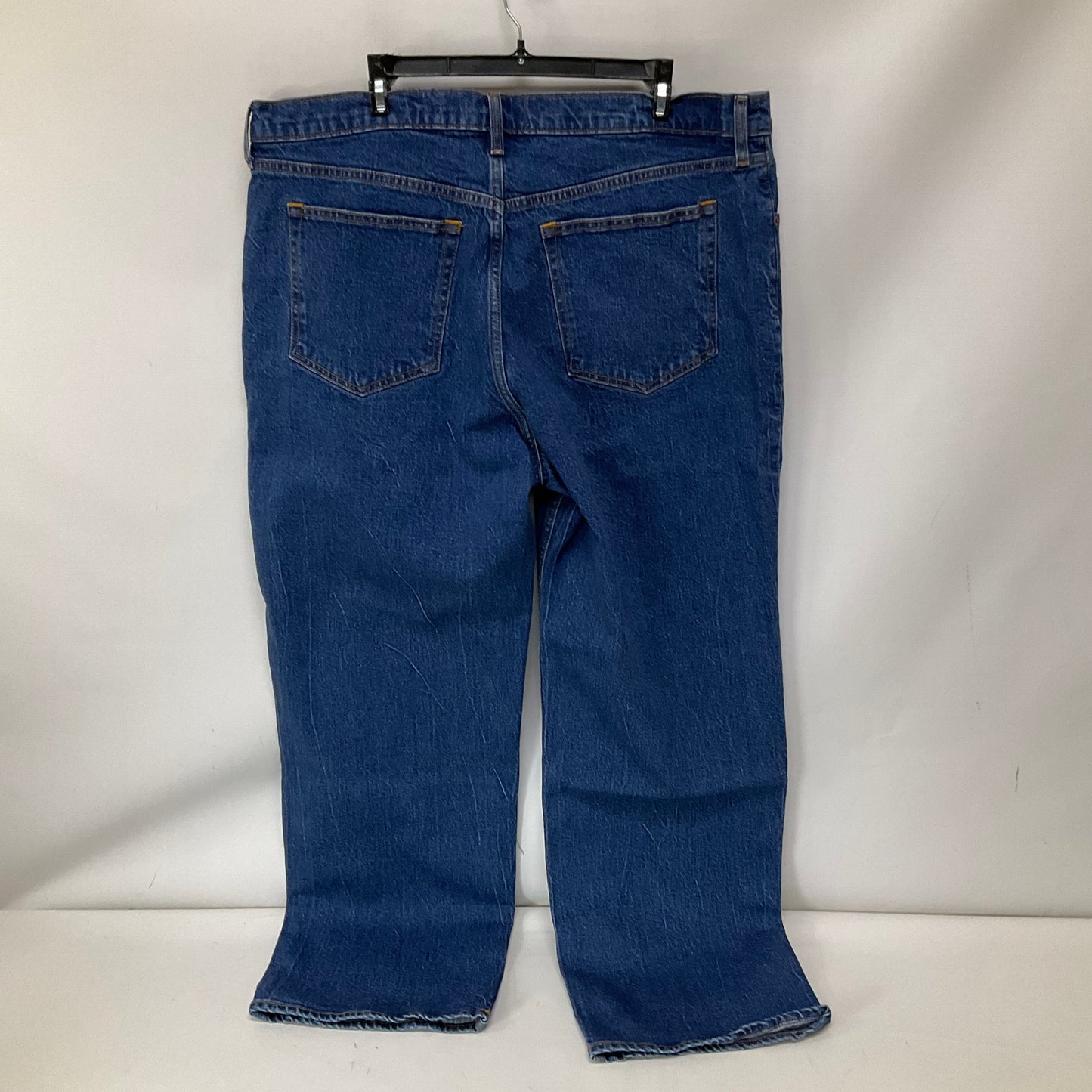 Jeans Straight By Abercrombie And Fitch In Blue Denim, Size: 18