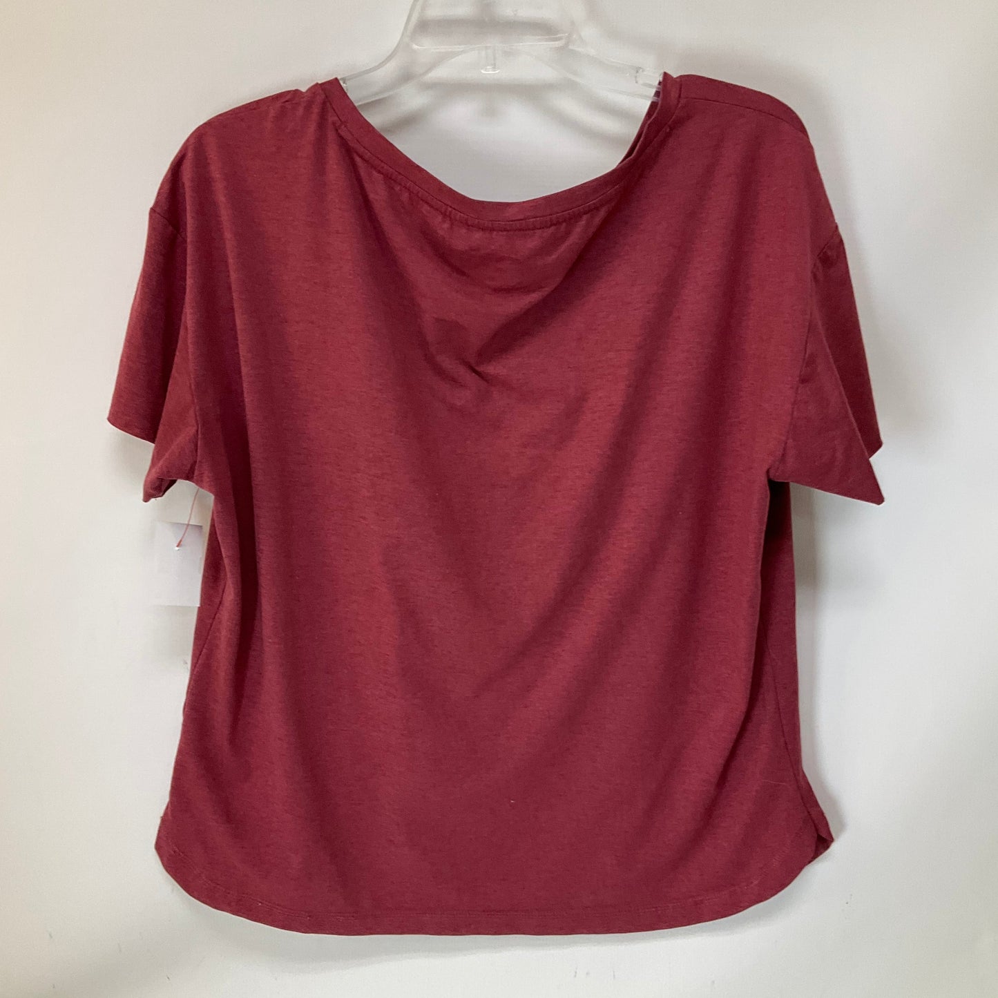 Athletic Top Short Sleeve By Vuori In Red, Size: L