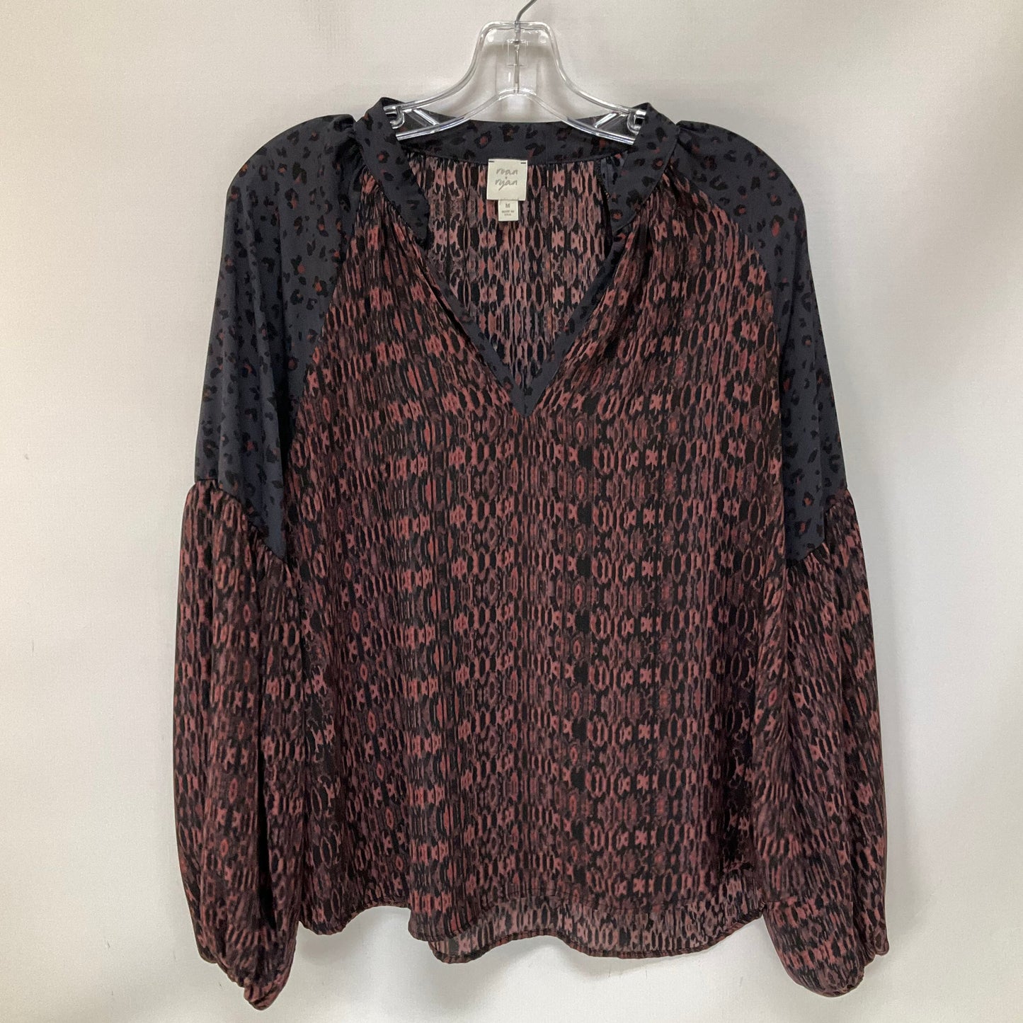 Top Long Sleeve By Anthropologie In Multi-colored, Size: M