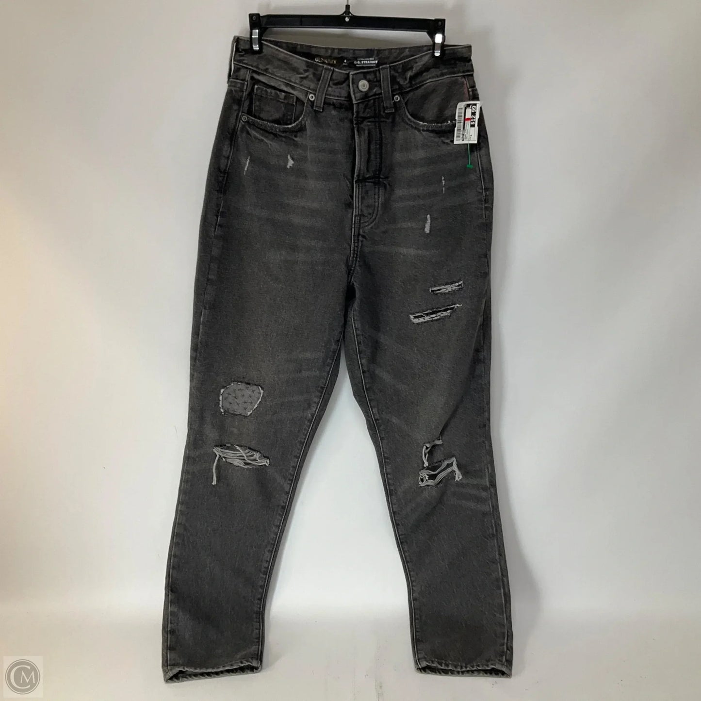 Jeans Straight By Old Navy In Grey Denim, Size: 4