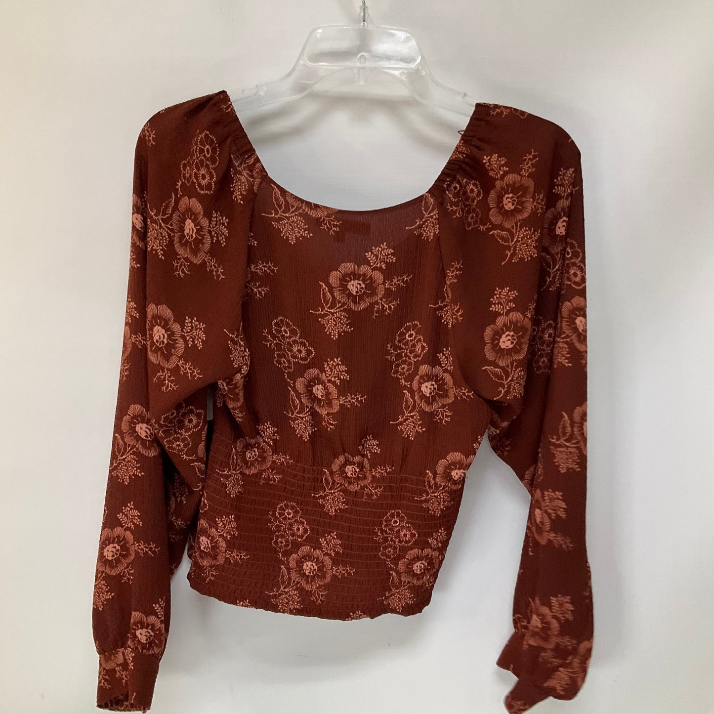 Top Long Sleeve By Madewell In Red, Size: S