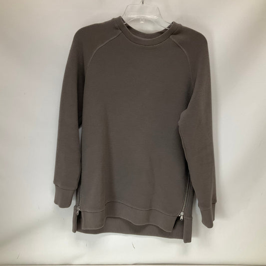 Athletic Sweatshirt Crewneck By Varley In Grey, Size: S