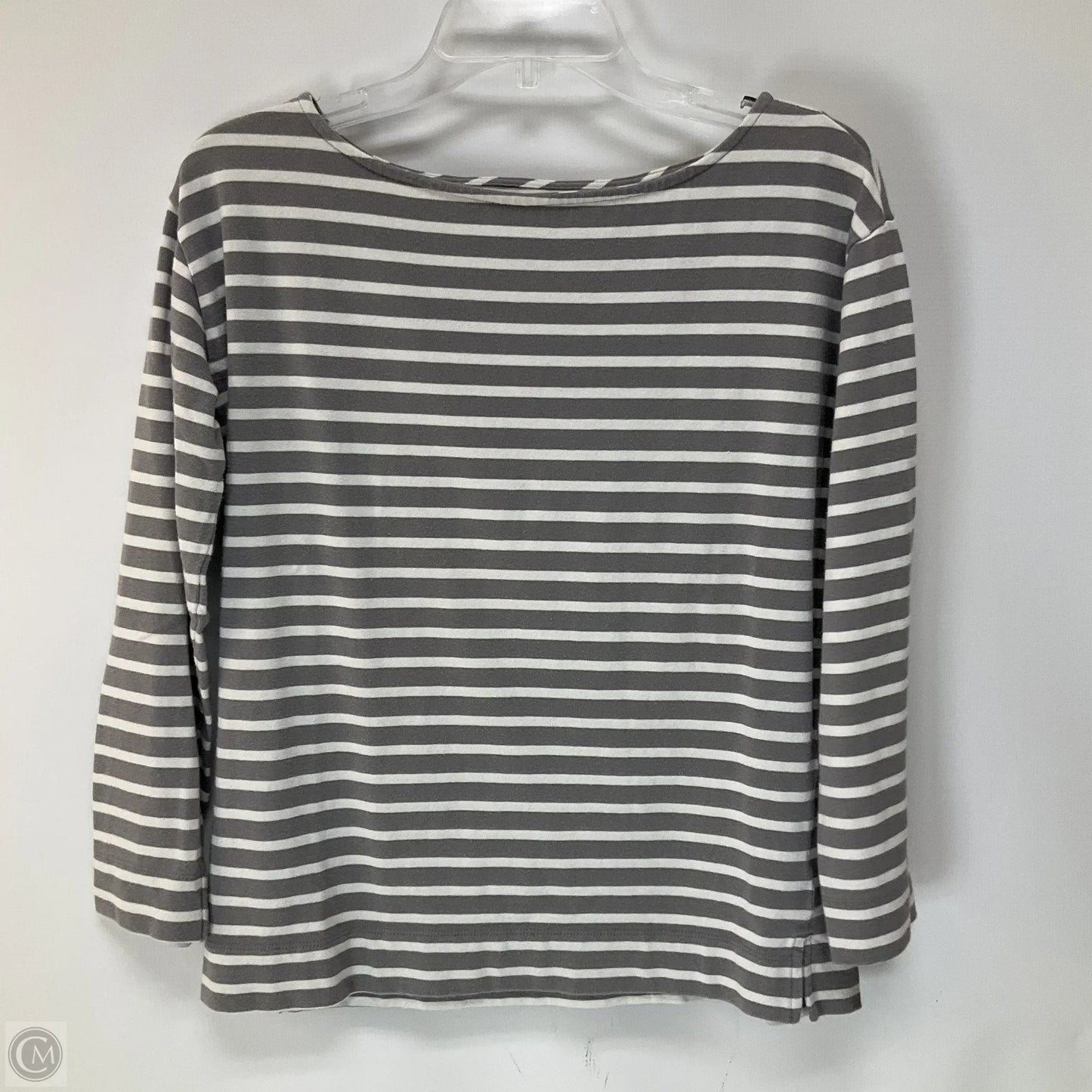 Top Long Sleeve By Everlane In Grey, Size: M