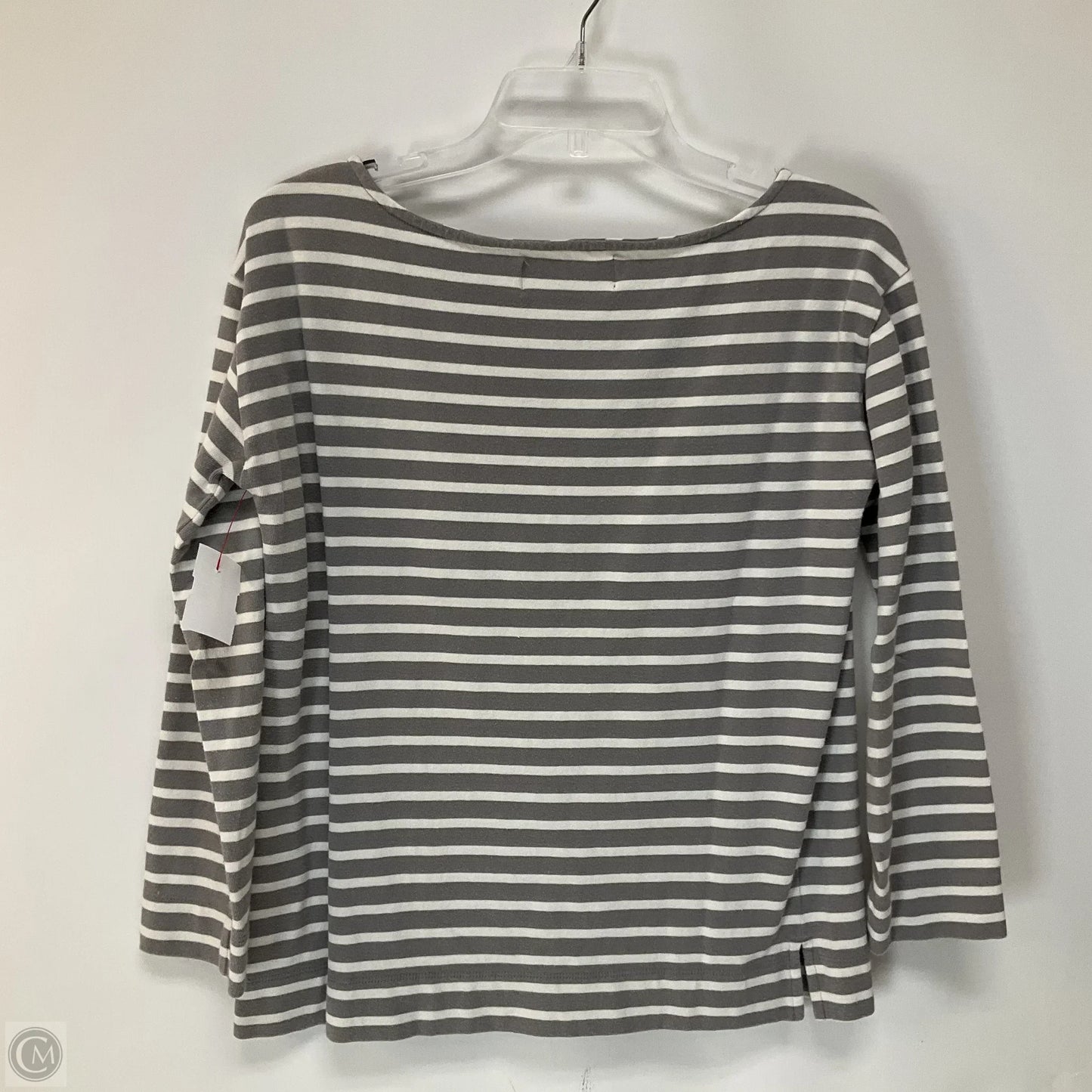 Top Long Sleeve By Everlane In Grey, Size: M