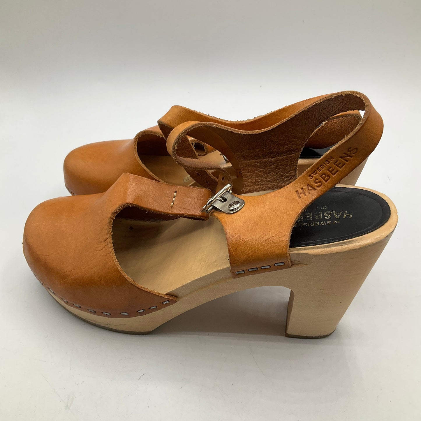 Shoes Heels Block By Cma In Tan, Size: 6