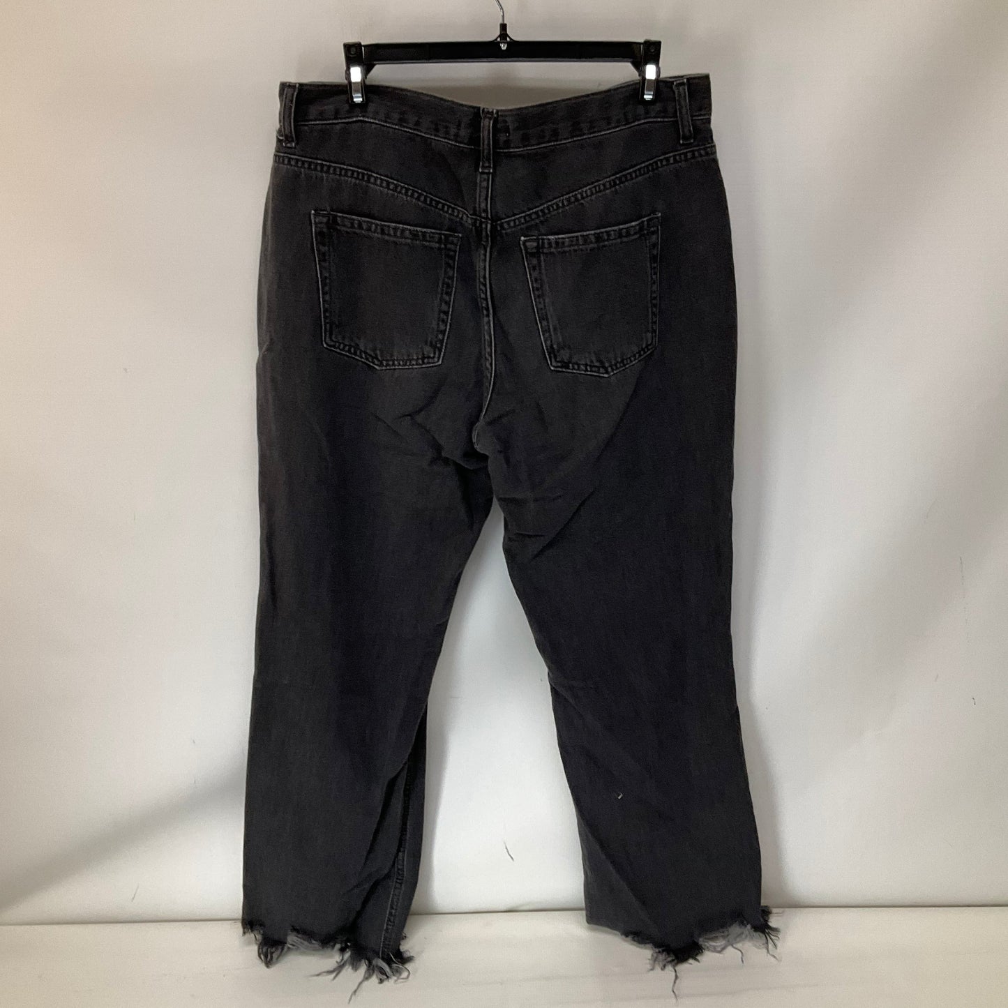 Jeans Straight By We The Free In Black Denim, Size: 8