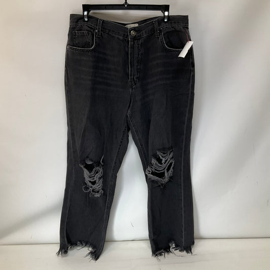 Jeans Straight By We The Free In Black Denim, Size: 8