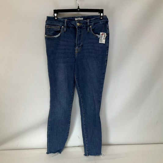 Jeans Skinny By Good American In Blue Denim, Size: 8