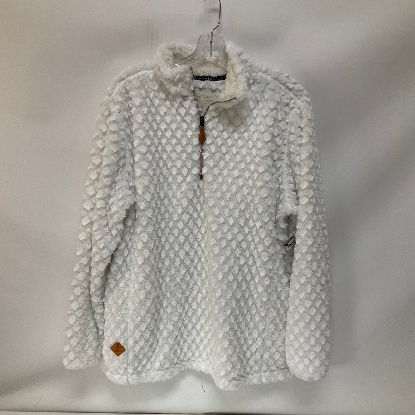 Athletic Fleece By Simply Southern In White, Size: L