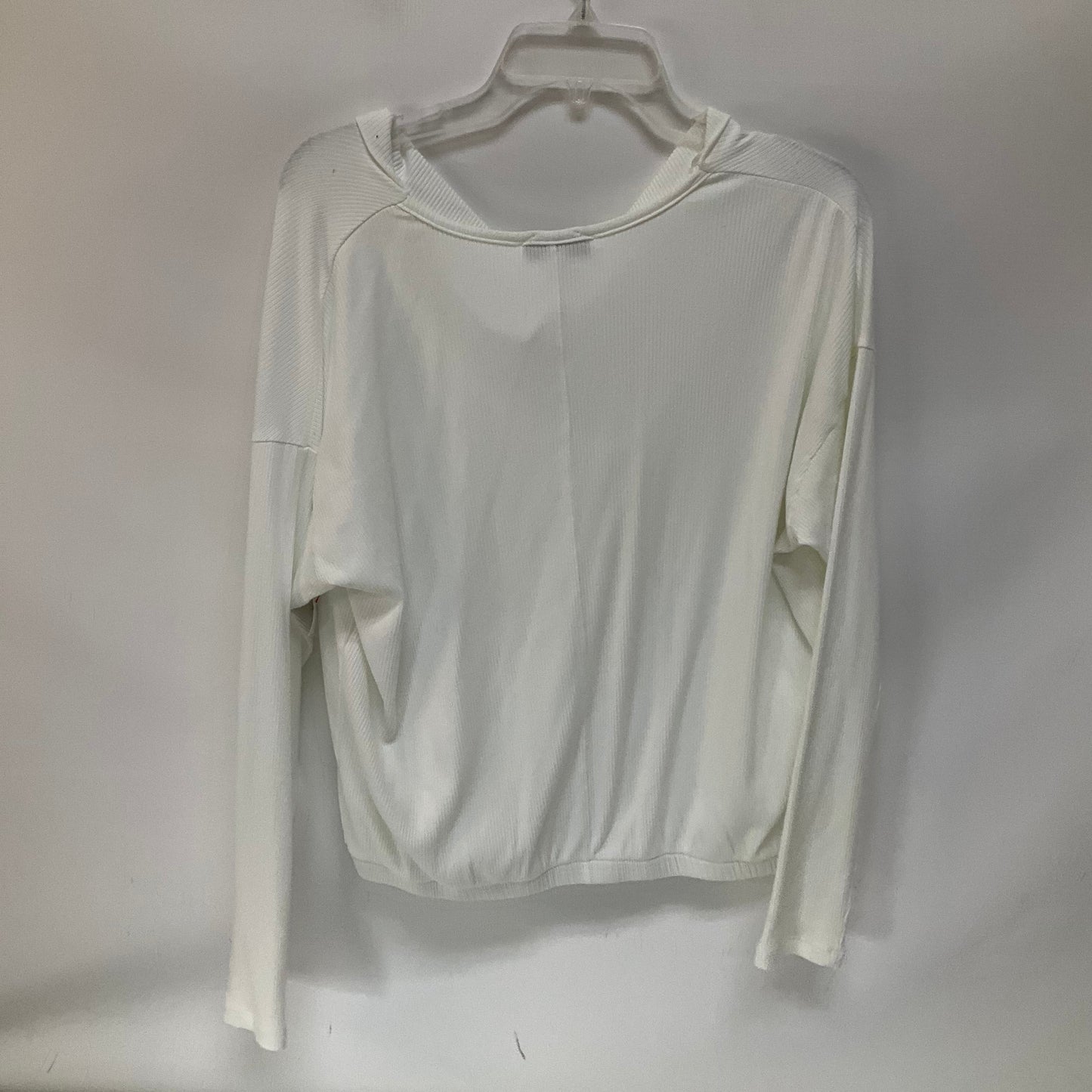 Top Long Sleeve By Evereve In White, Size: M