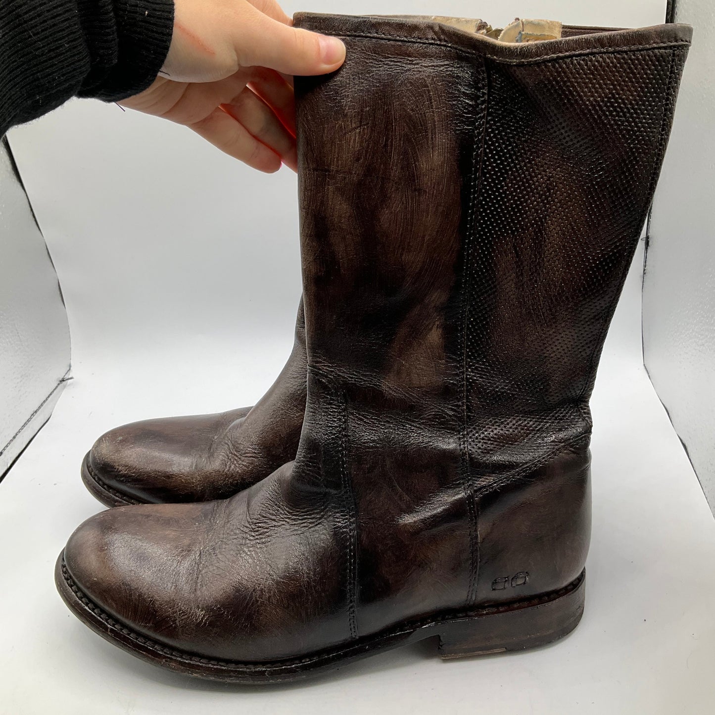 Boots Designer By Frye In Brown, Size: 11