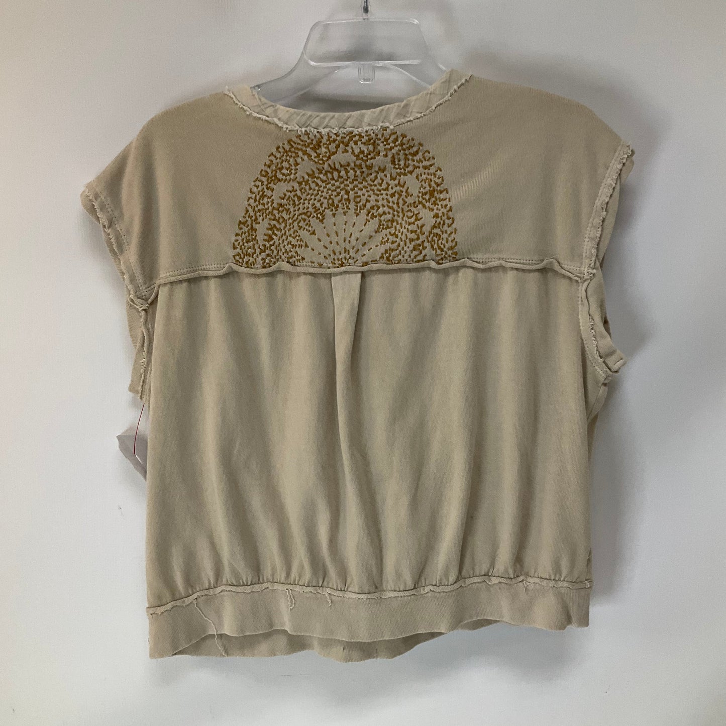 Top Short Sleeve By We The Free In Cream, Size: M