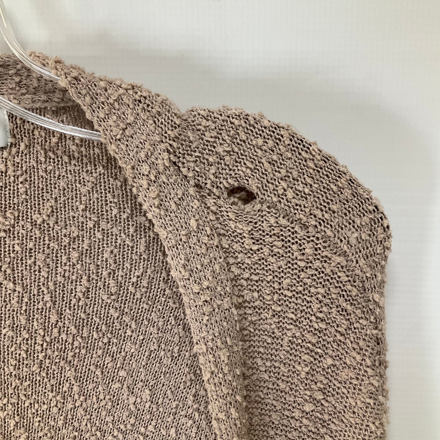 Sweater Cardigan By Evereve In Tan, Size: L