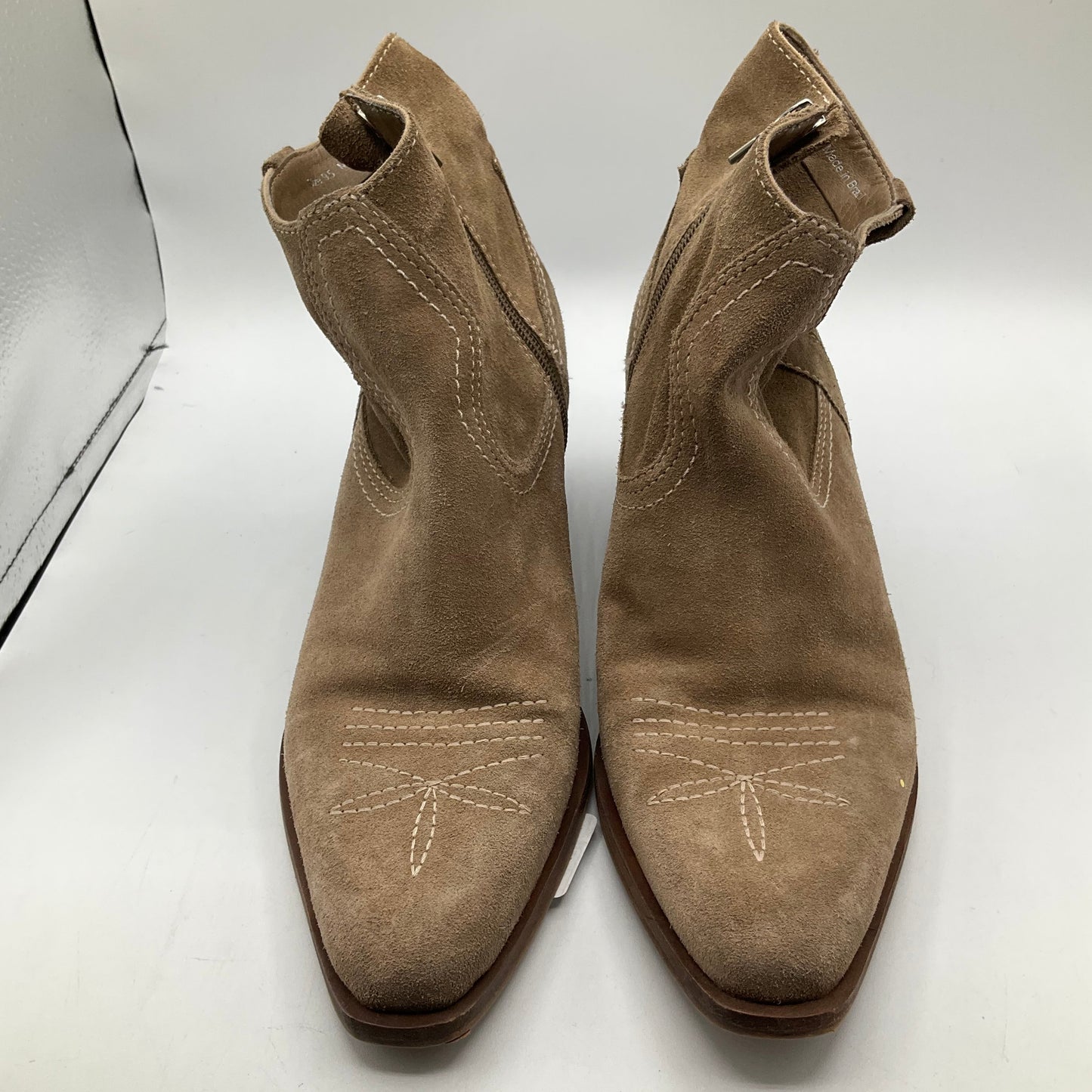 Boots Ankle Heels By Dolce Vita In Tan, Size: 9.5