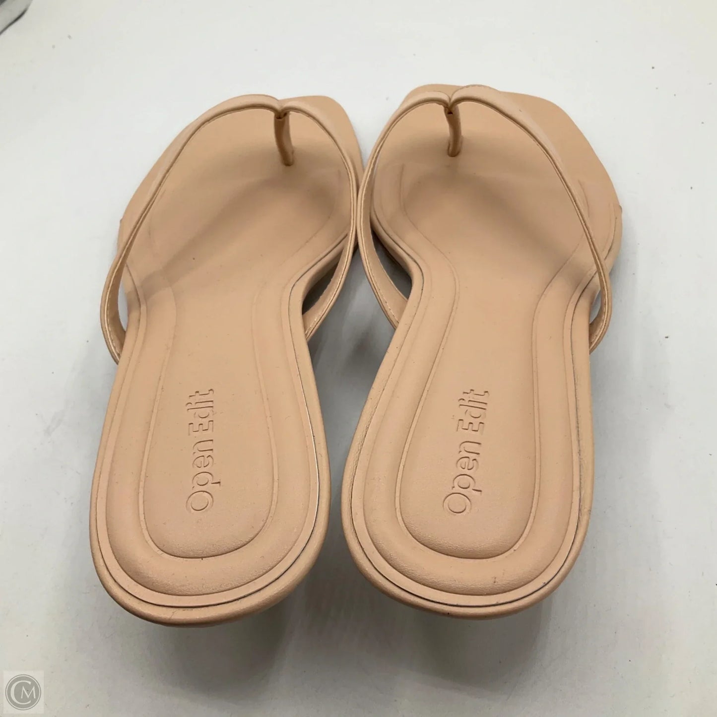 Sandals Heels Kitten By Open Edit In Tan, Size: 8.5