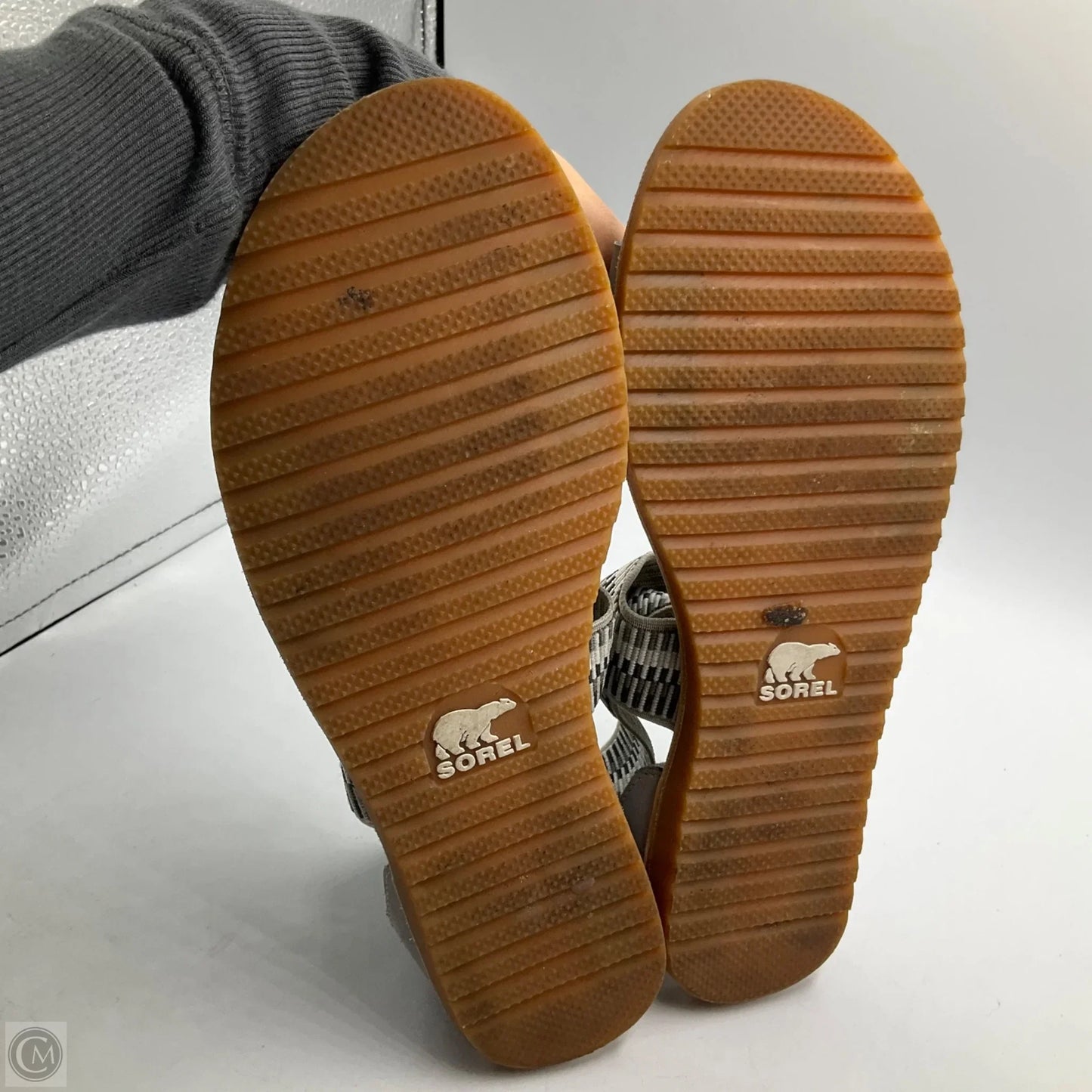 Sandals Flats By Sorel In Grey, Size: 8