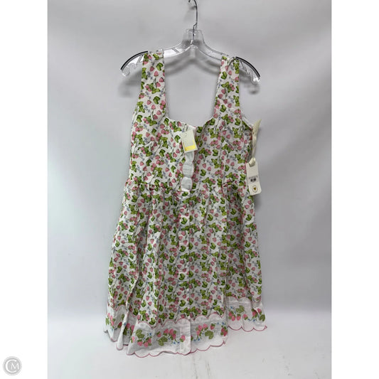 Dress Casual Short By Cma In Pink & White, Size: 2x