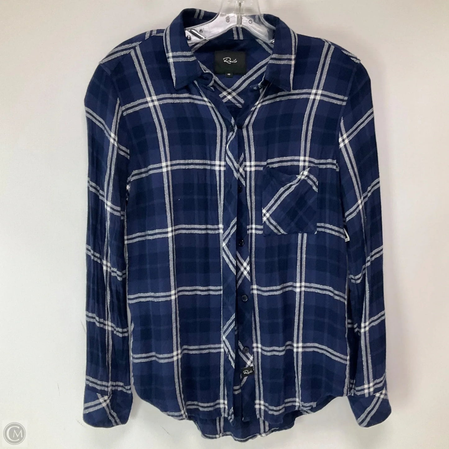 Top Long Sleeve By Rails In Blue, Size: Xs