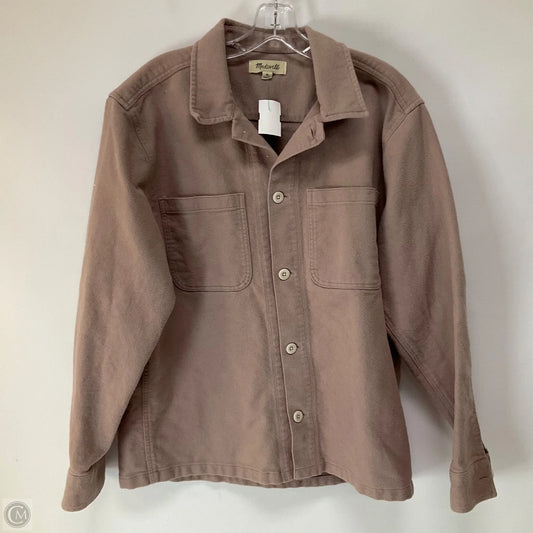 Jacket Shirt By Madewell In Pink, Size: M
