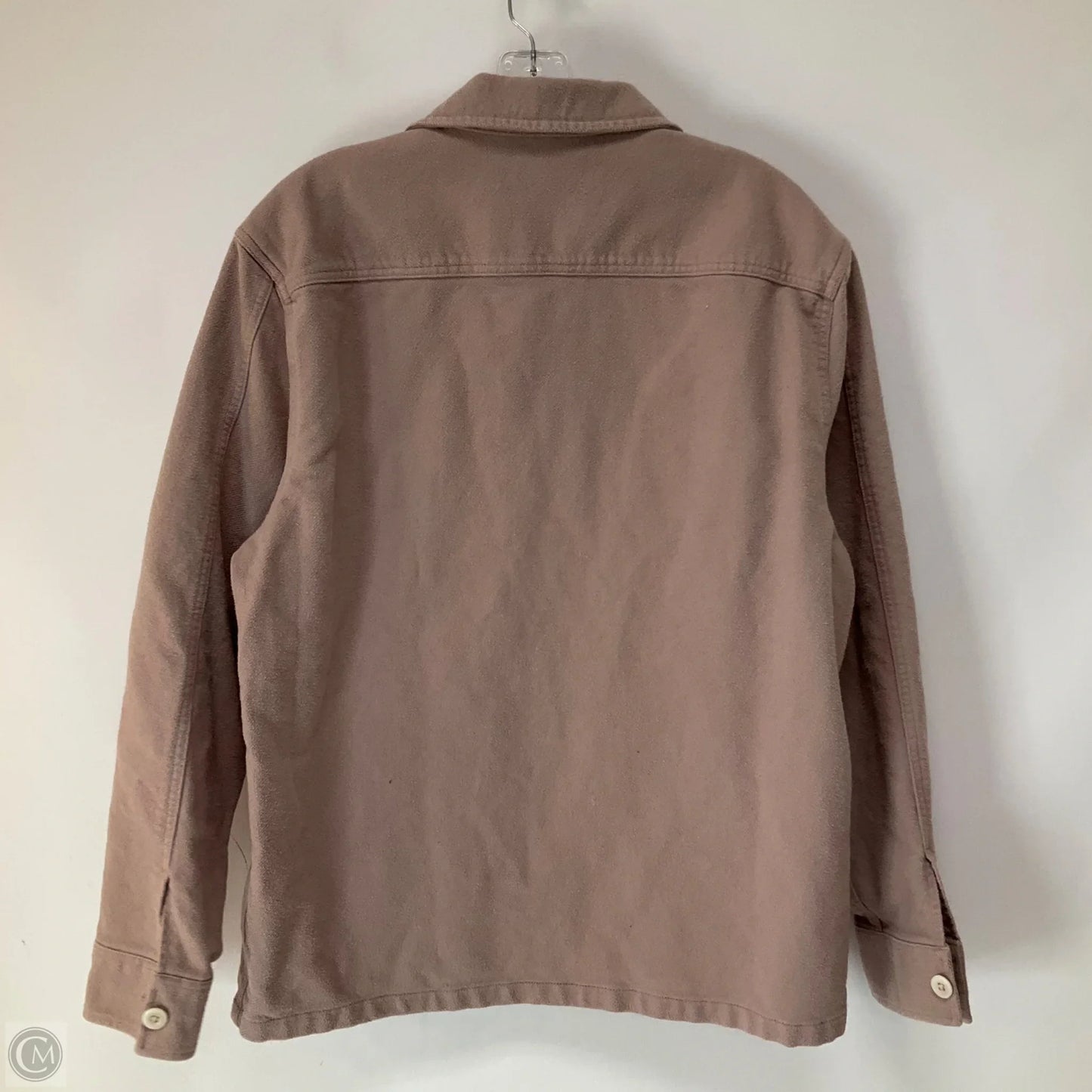 Jacket Shirt By Madewell In Pink, Size: M