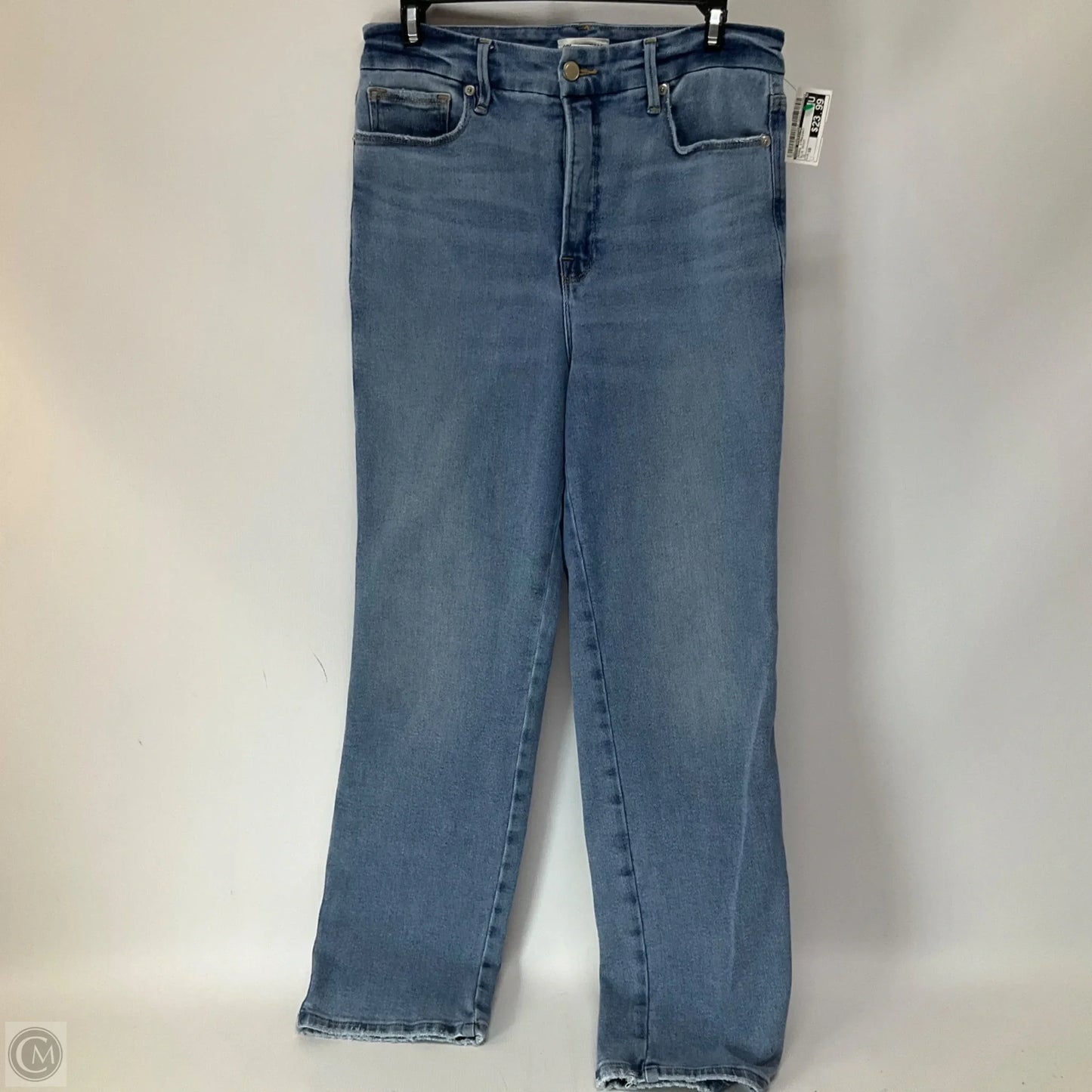 Jeans Straight By Good American In Blue Denim, Size: 10