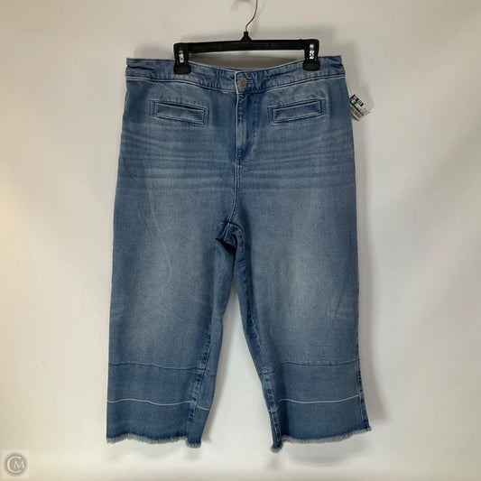 Jeans Straight By Talbots In Blue Denim, Size: 16
