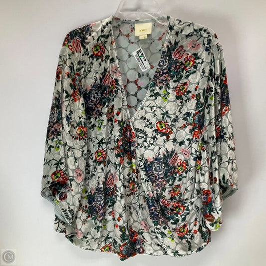 Top Long Sleeve By Maeve In Grey, Size: Xl