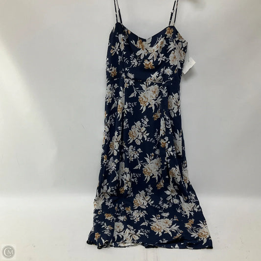 Dress Casual Midi By Abercrombie And Fitch In Blue, Size: M