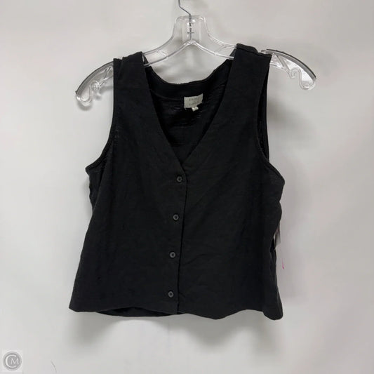 Top Sleeveless By Evereve In Black, Size: M