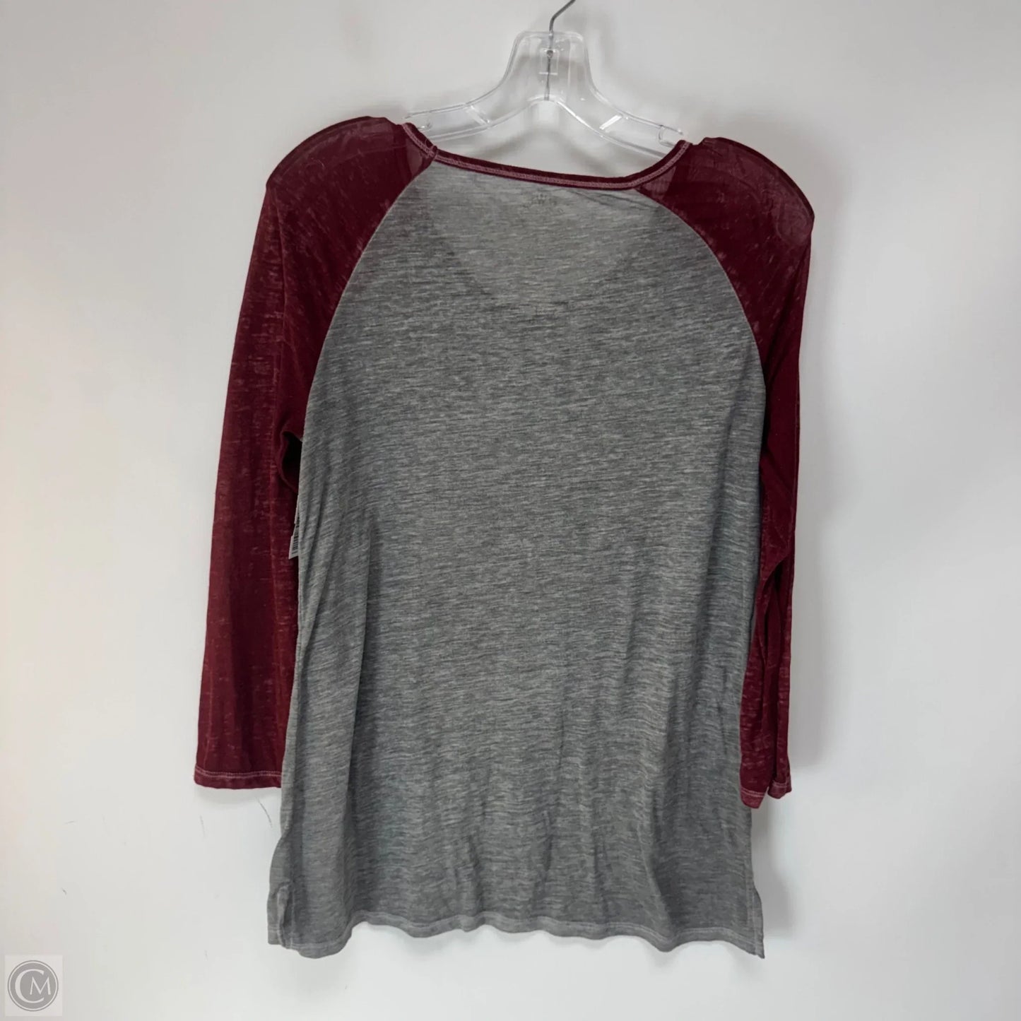 Top Long Sleeve By Clothes Mentor In Grey, Size: Xl