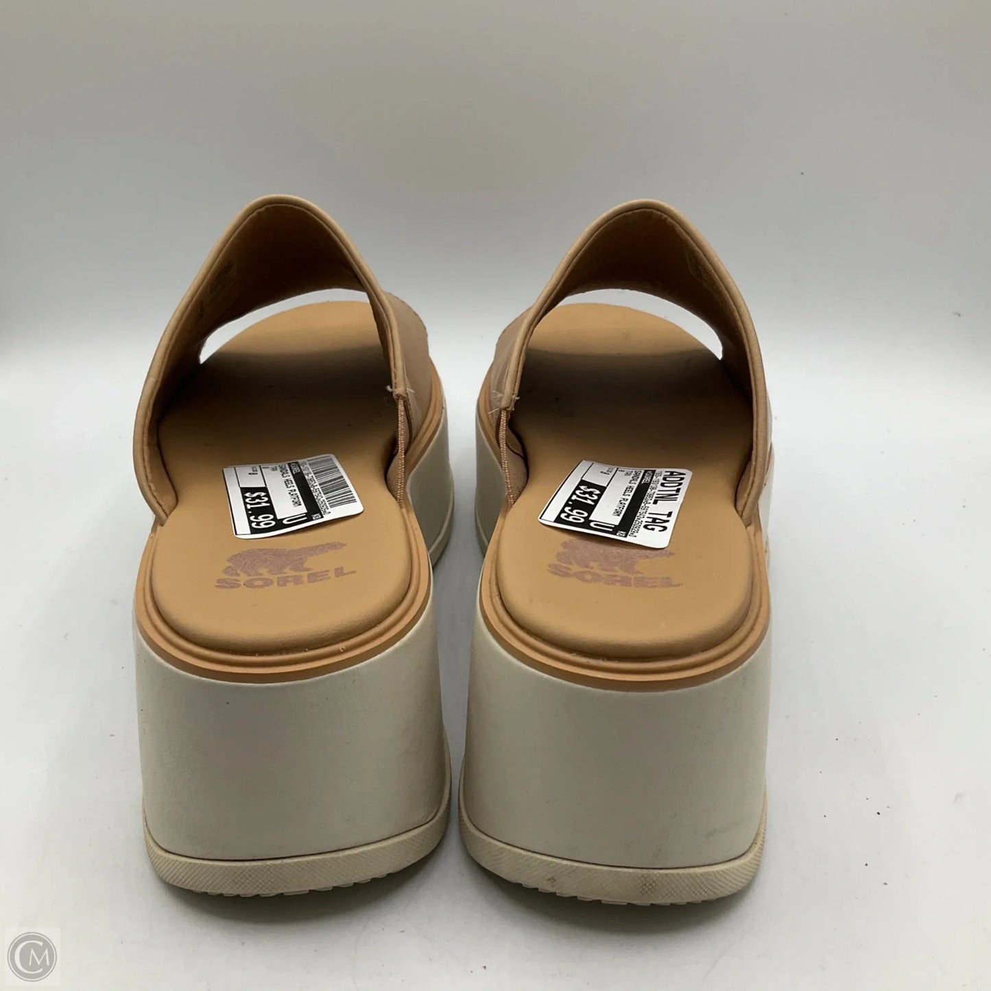 Sandals Heels Platform By Sorel In Tan, Size: 8