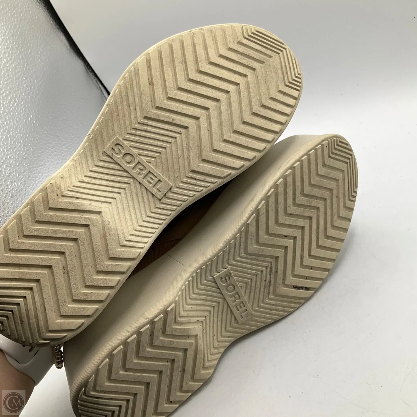 Sandals Heels Platform By Sorel In Tan, Size: 8