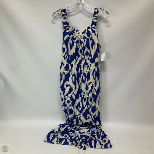 Dress Casual Midi By Evereve In Blue, Size: S