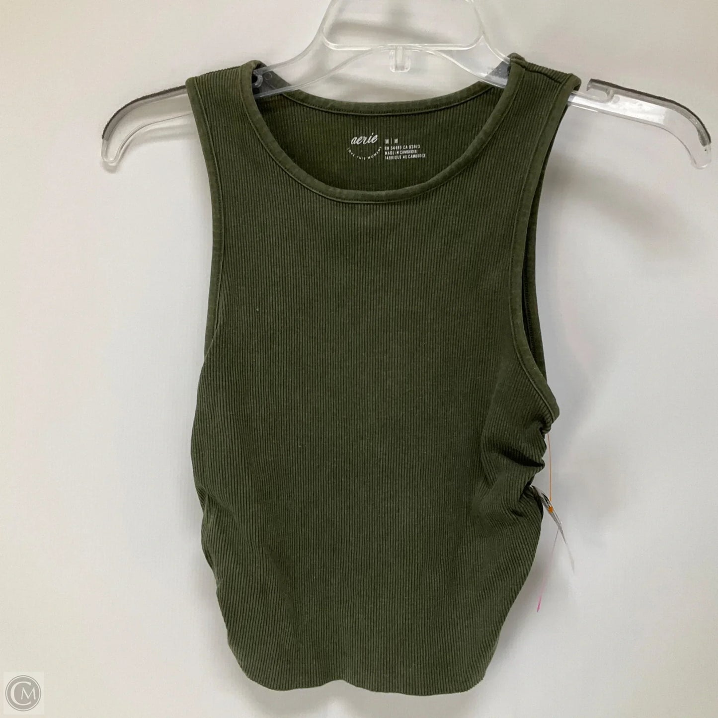 Top Sleeveless By Aerie In Green, Size: M