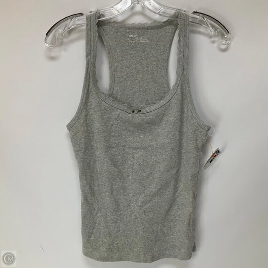 Top Sleeveless By Aerie In Grey, Size: L
