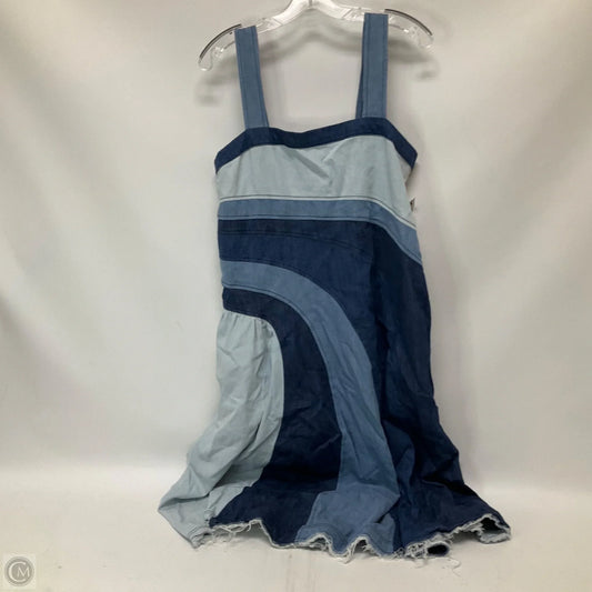 Dress Casual Midi By Anthropologie In Blue, Size: M