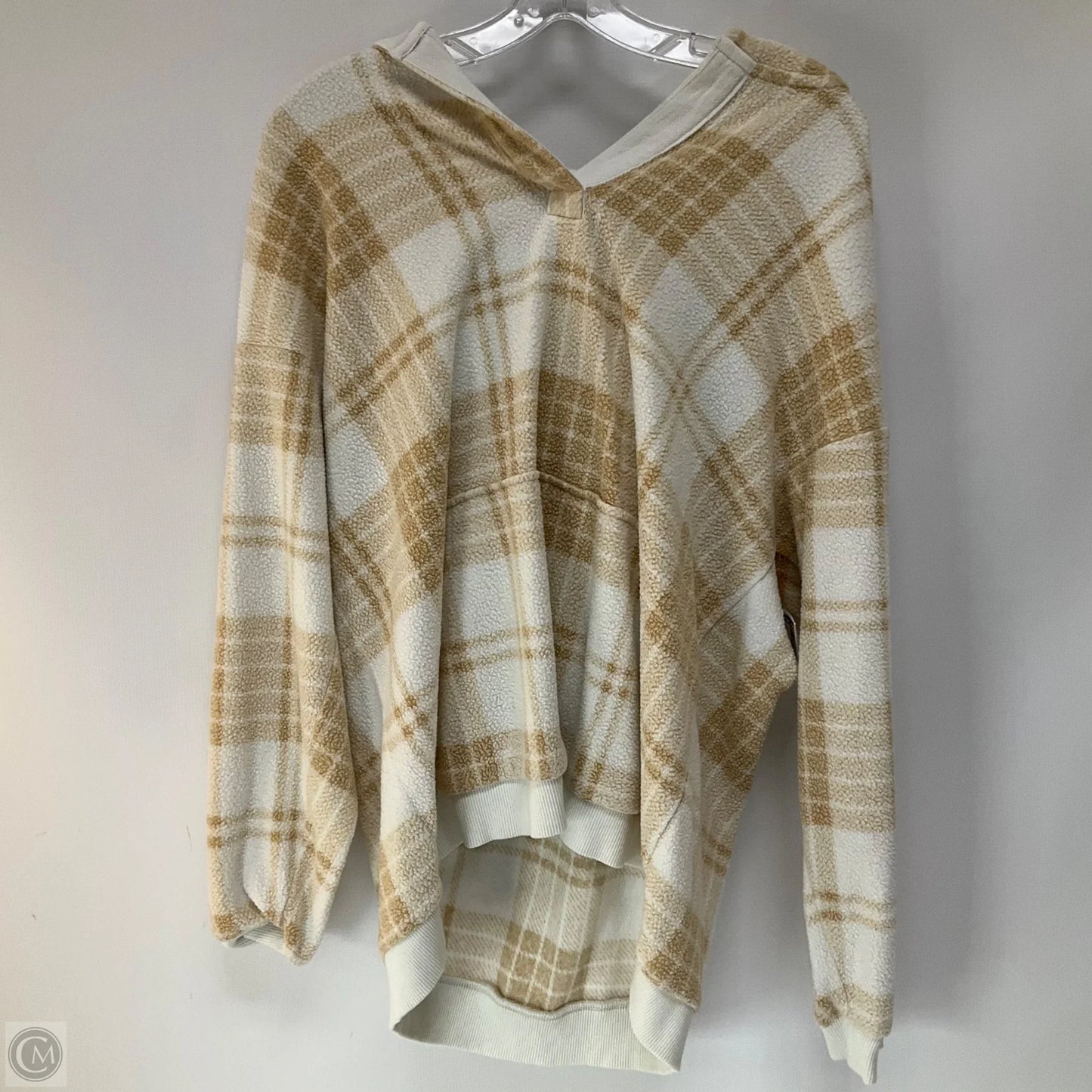 Top Long Sleeve By Aerie In Tan, Size: S