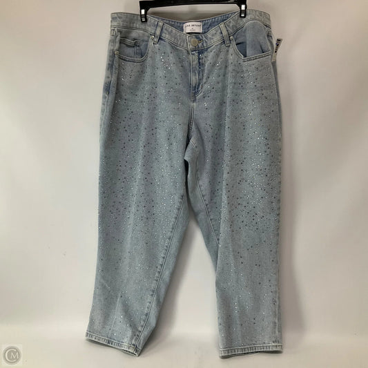 Jeans Straight By Lane Bryant In Blue Denim, Size: 16