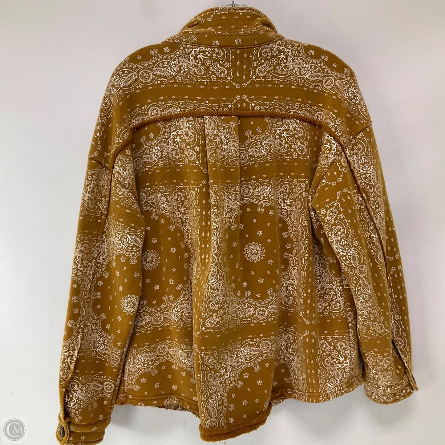 Jacket Shirt By Easel In Orange, Size: S