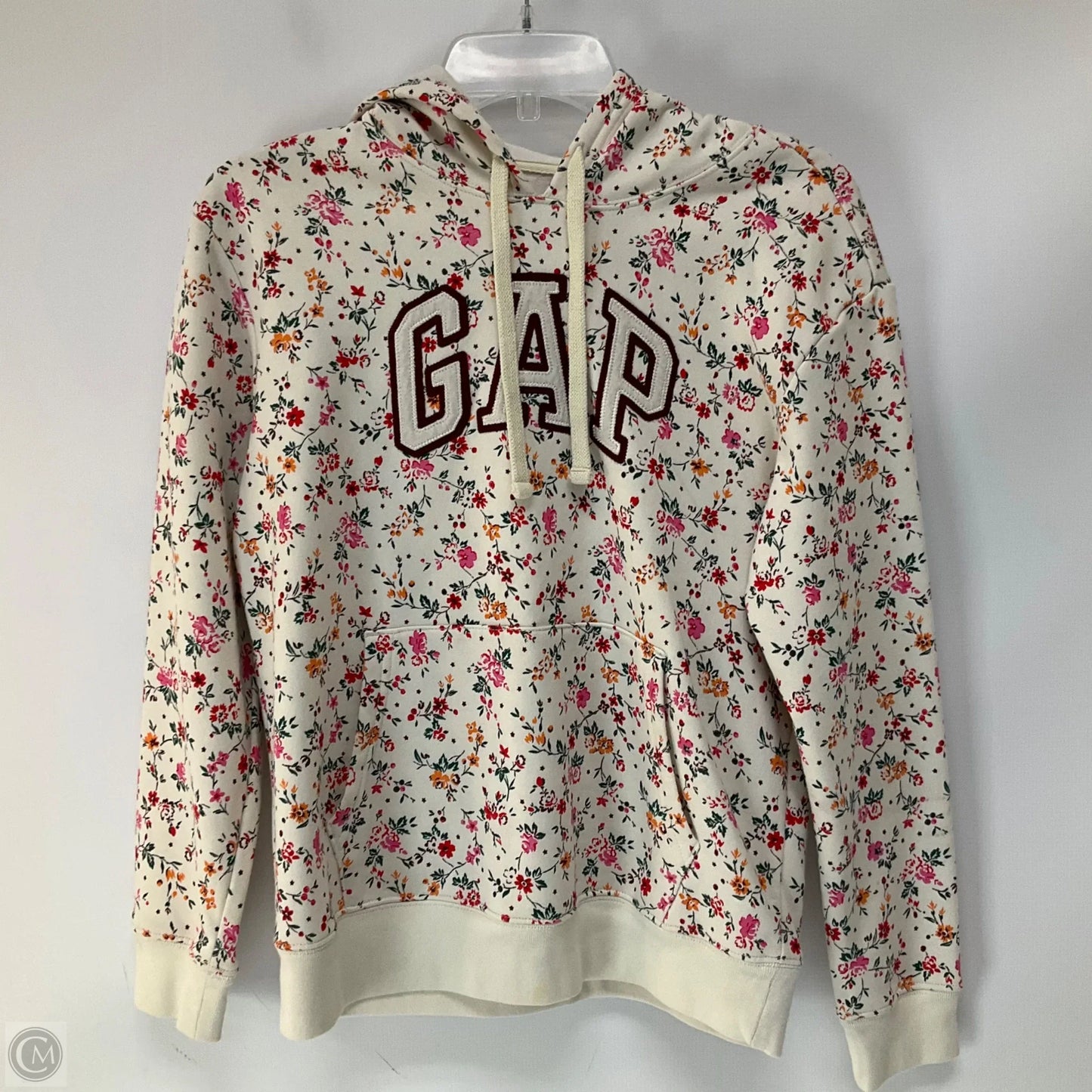 Athletic Top Long Sleeve Hoodie By Gap In Floral Print, Size: Xs