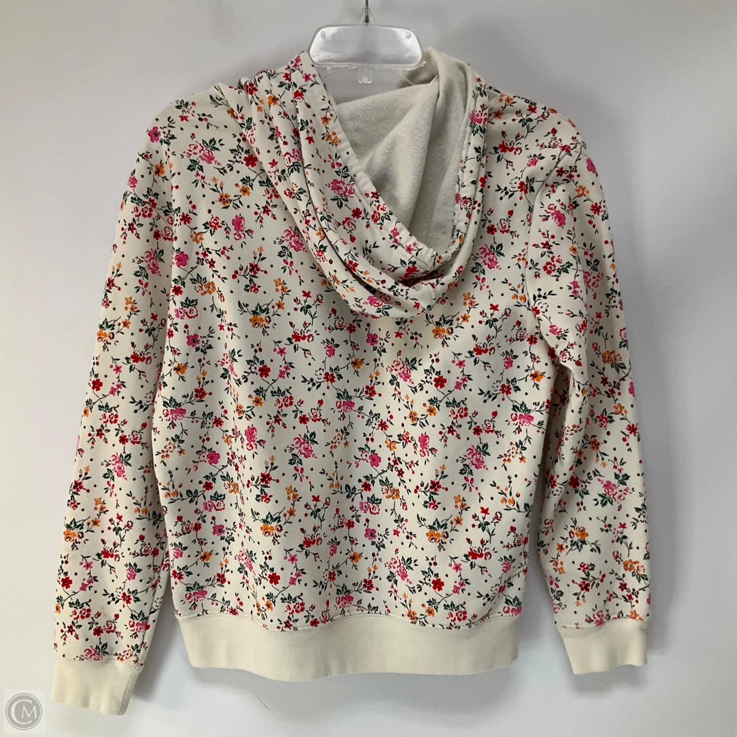 Athletic Top Long Sleeve Hoodie By Gap In Floral Print, Size: Xs