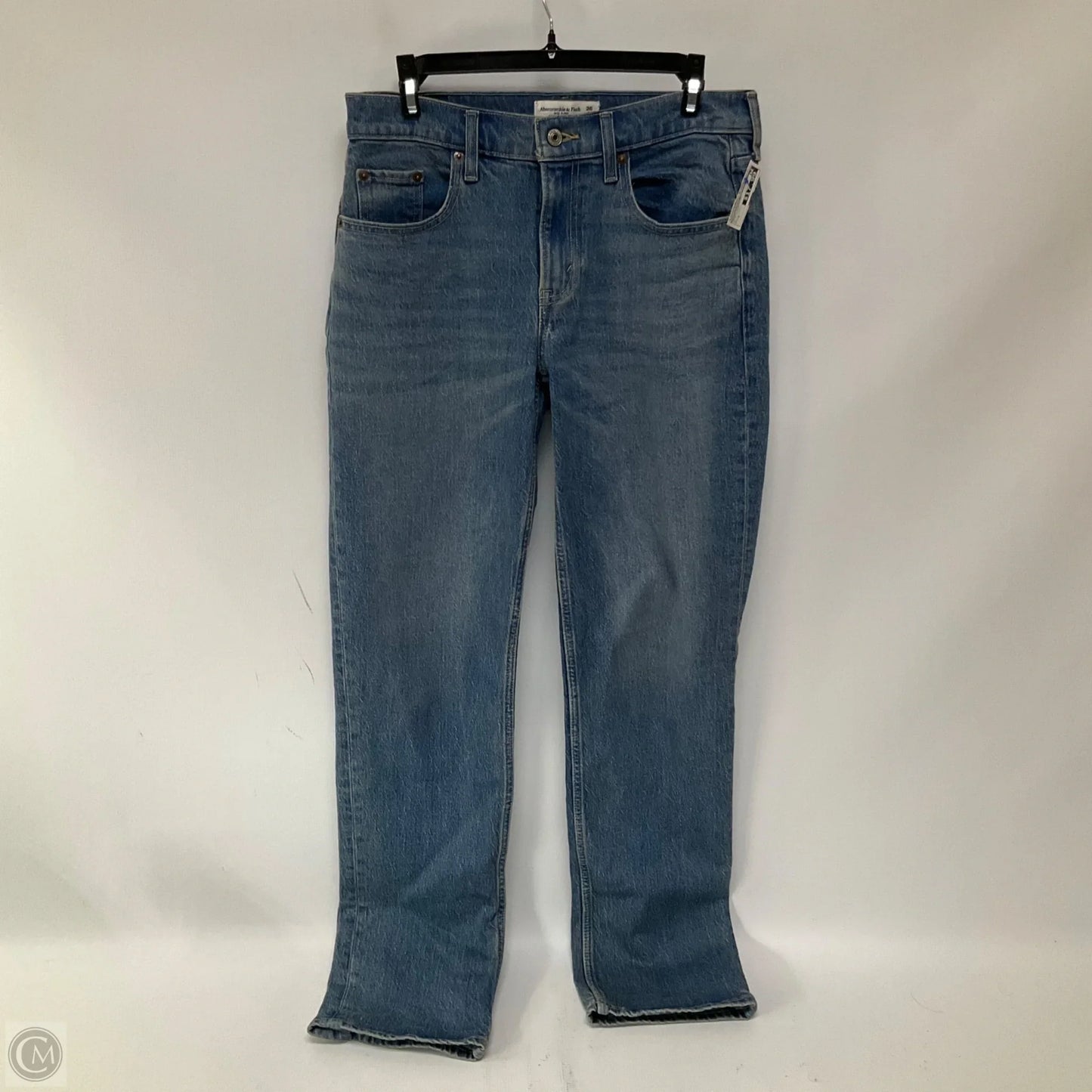 Jeans Straight By Abercrombie And Fitch In Blue Denim, Size: 2